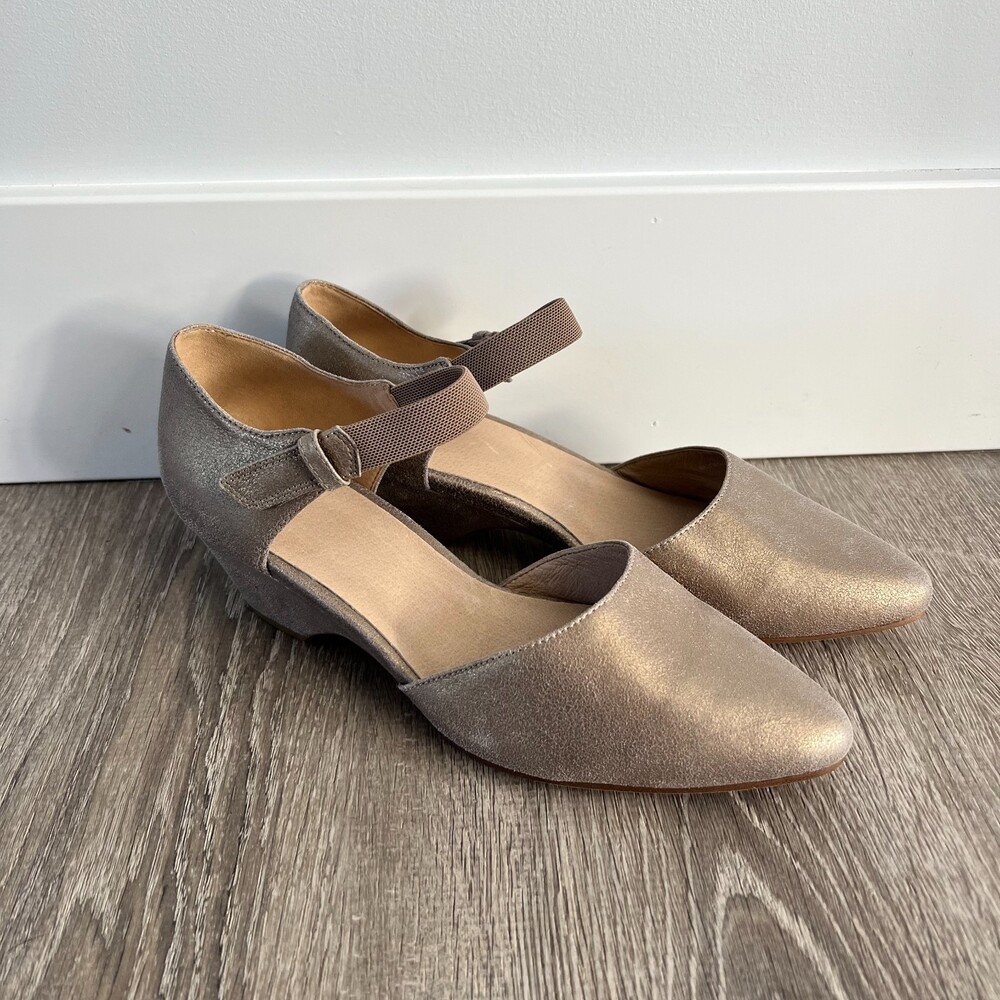 Eileen Fisher Metallic Suede High heel